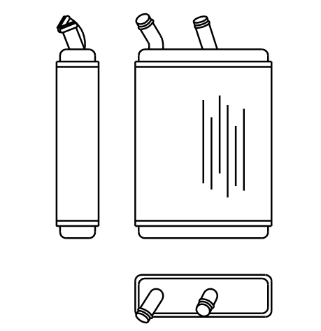 Heater Matrix - Opel - Rekord 1979-83 - 20131