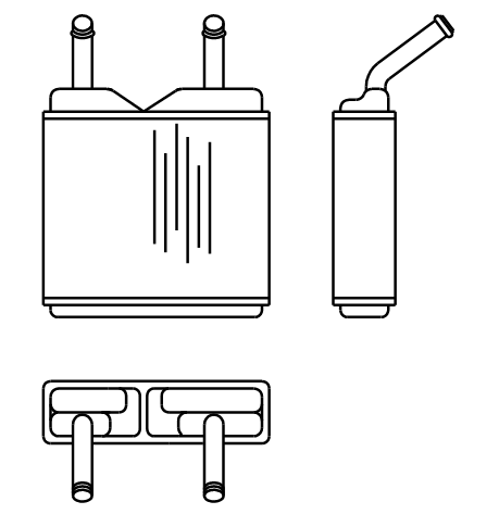 Heater Matrix - Opel - opel kadett - 20161