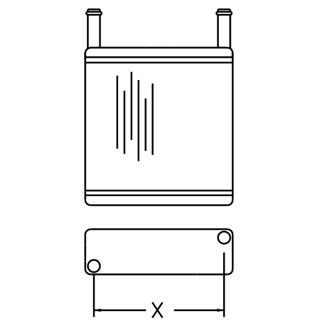 Heater Matrix - Ford Commercial - P100 Pick Up - 20175