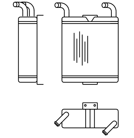 Heater Matrix - Ford Commercial - Transit Underseat - 20209