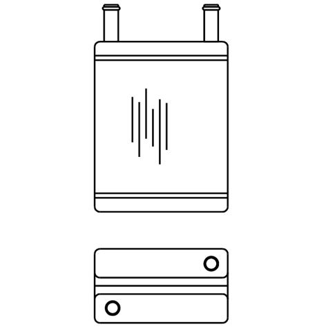 Heater Matrix - Bus - Underseat - 20210