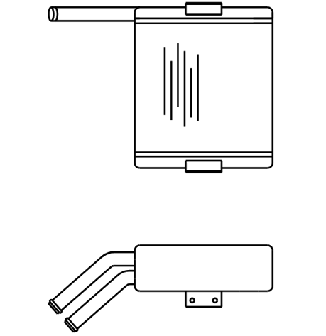 Heater Matrix - Bus - Underseat - 20319