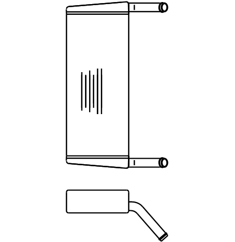 Heater Matrix - Bus - Optaire Exell 703 - 20508