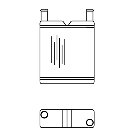 Heater Matrix - Bus - Heater Demister - 20556