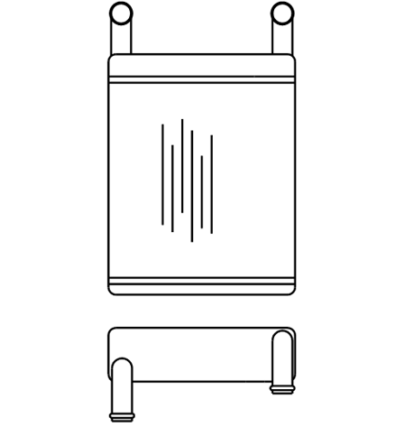 Heater Matrix - Bus - Heater Demister - 20632