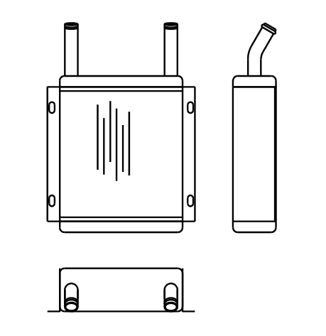 Heater Matrix - Bus - Heater Demister - 20640