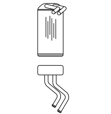 Heater Matrix - Honda - Civic EK 1999- (import) - 20753